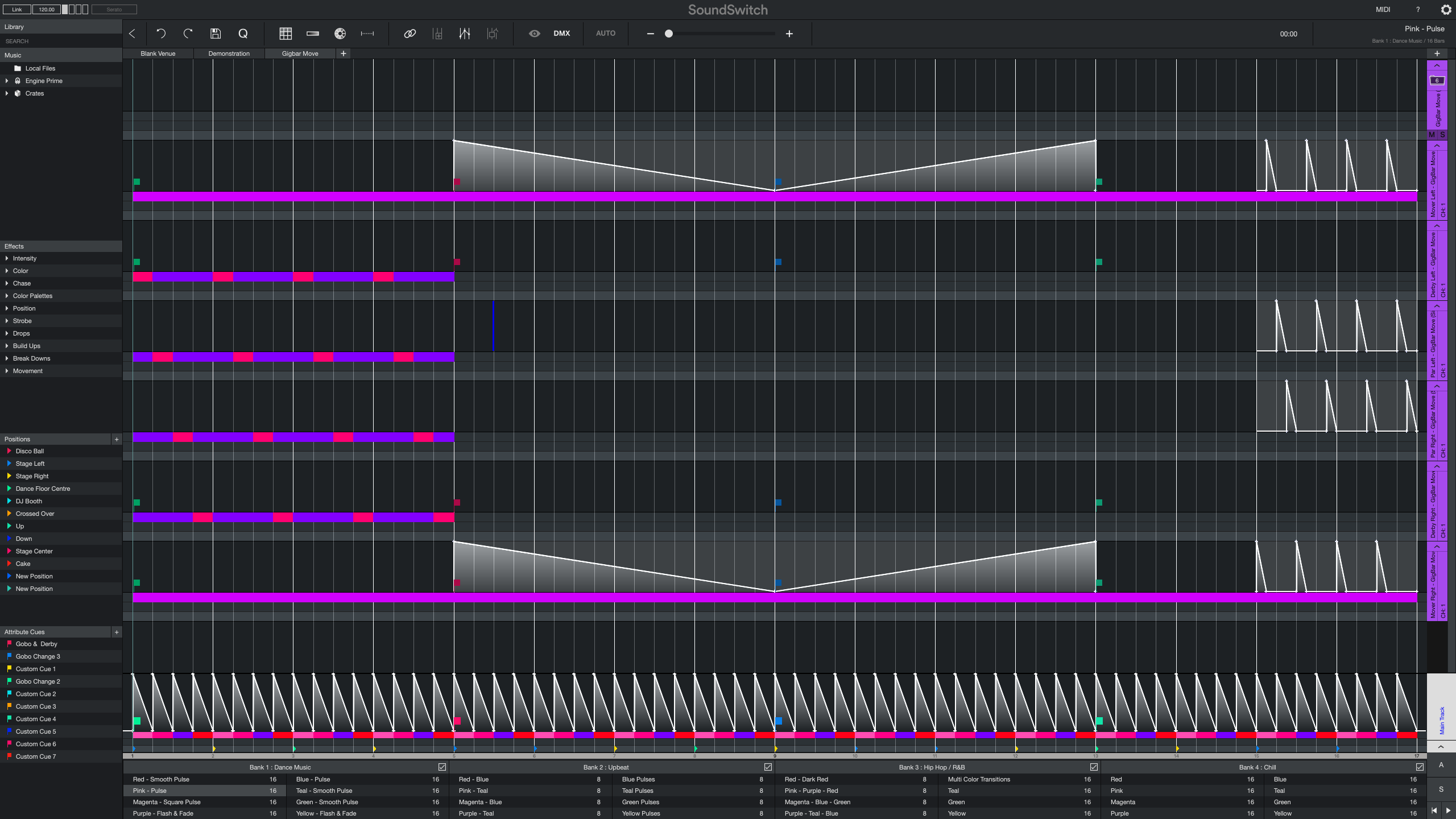 SoundSwitch Autoloop Lighting Scenes for Controlling DMX and Philips HUE lights